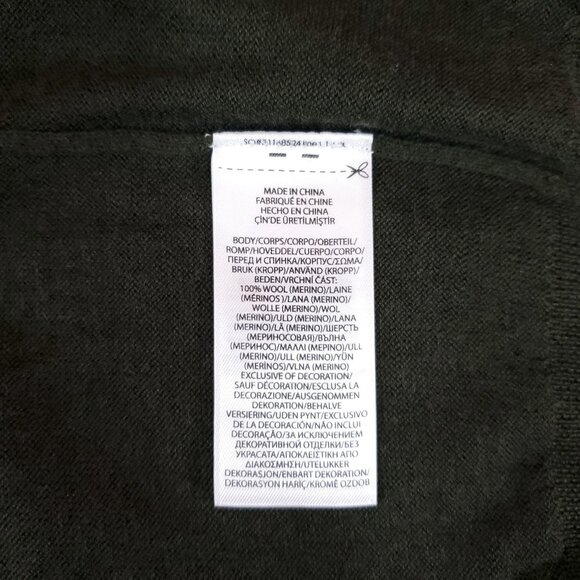 Polo Ralph Lauren Mens XL Washable Merino Wool V-Neck Sweater Pony Green - Picture 11 of 15